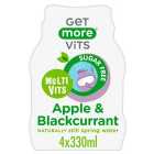 Get More Multivitamins Apple & Blackcurrant 4 x 330ml
