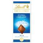 Lindt Excellence Extra Creamy Milk Chocolate Bar 100g