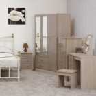 Nevada 4 Drawer Dressing Table Set with Mirror