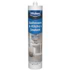 Wickes Clear Kitchen & Bathroom Silicone Sealant - 300ml