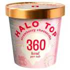 Halo Top Strawberry Cheesecake Low Calorie Ice Cream 473ml