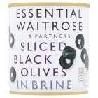 Essential Sliced Black Olives, Brine, drained 85g