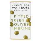 Essential Pitted Green Olives in Brine, drained 150g
