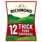 Richmond 12 Thick Pork Sausages 615g