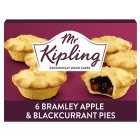 Mr Kipling Apple & Blackcurrant Pies 6 per pack