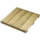 Wickes Softwood Pine Deck Tile - 32 x 400 x 400mm