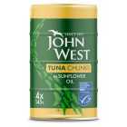 John West MSC Tuna Chunks In Sunflower Oil 4 Pack 4 x 145g