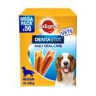 Pedigree Dentastix Daily Adult Medium Dog Treats 56x Dental Sticks 1.44kg