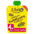 Ella's Kitchen Organic Sweetcorn First Tastes Baby Food Pouch 4+ Months 70g