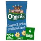 Organix Cheese & Onion Gruffalo Claws 12+ Months 4 x 15g