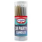 Dr. Oetker Birthday Party Candles 18 per pack