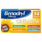 Benadryl One A Day Allergy Tablets 14 per pack