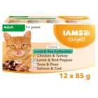 Iams Delights Adult Land & Sea Collection in Gravy Multipack 12 x 85g