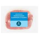 Morrisons Unsmoked Horseshoe Gammon Steaks 2 x 200g
