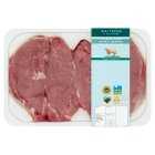 Waitrose 4 British Lamb Leg Steaks, per kg