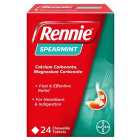Rennie Spearmint Heartburn & Indigestion Relief Tablets 24 per pack
