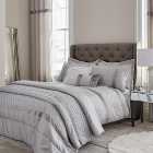 Catherine Lansfield Silver Sequin Cluster Duvet Cover and Pillowcase Set