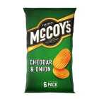 McCoy's Cheddar & Onion Multipack Crisps 6 per pack