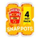 Heinz Spaghetti Hoops in Tomato Sauce Snap Pots 4 x 190g