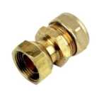 Plumbsure Straight Compression Tap connector 22mm x ¾" (L)53.5mm