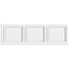 Cooke & Lewis Pienza Deco Gloss White Straight Front Bath panel (H)51cm (W)170cm