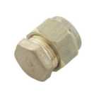 Plumbsure Brass Compression Stop end (Dia)10mm