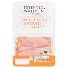 Essential Waitrose British Finely Sliced Smoked Ham, 2x130g