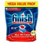 Finish Power All In 1 Max Lemon 81 Dishwasher Tablets, 1296g