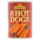 Kingsfood 8 Hot Dogs In Brine (400g) 184g