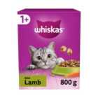 Whiskas 1+ Adult Dry Cat Food with Lamb 800g