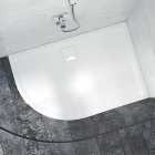 Nexa By Merlyn 25mm Offset Quadrant Low Level Left Hand White Shower Tray - 1200 x 900mm