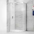 Nexa By Merlyn 6mm Chrome Offset Quadrant Single Sliding Door Shower Enclosure - 1000 x 800mm