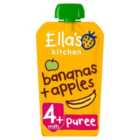 Ella's Kitchen Bananas & Apples Baby Food Pouch 4+ Months 120g