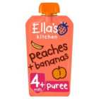 Ella's Kitchen Peaches and Bananas Baby Food Pouch 4+ Months 120g