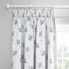 Disney Dumbo White Thermal Blackout Pencil Pleat Curtains