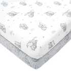 Dumbo 100% Cotton Pack of 2 Fitted Sheets