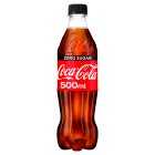 Coca-Cola Zero Sugar Bottle, 500ml
