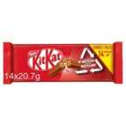 Kit Kat 2 Finger Milk Chocolate Biscuit Bar Multipack 14 Pack 289.9g