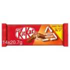 Kit Kat 2 Finger Orange Milk Chocolate Biscuit Bar Multipack 14 Pack 289.9g
