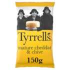 Tyrrells Mature Cheddar & Chive Sharing Crisps 150g