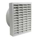 Manrose White Square Applications requiring low extraction rates Fixed louvre vent V41051W, (H)110mm (W)110mm