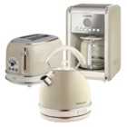 Ariete ARPK13 Vintage 2-Slice Toaster, 1.7L Dome Kettle, and 12-Cup Filter Coffee Maker - Cream