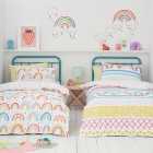 Elements Rainbow Geometric 100% Cotton Duvet Cover and Pillowcase Twin Pack Set