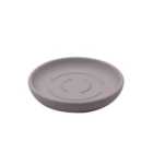 Elements Soft Touch Grey Soap Dish