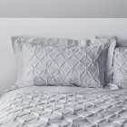 Leo Pintuck 100% Cotton Grey Oxford Pillowcase