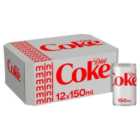 Diet Coke Cans 12 x 150ml