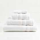 Allure Zero Twist Hand Towel - White