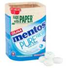 Mentos Gum Pure Fresh Freshmint Sugar Free Chewing Gum Bottle 50 Pieces 100g