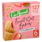 Go Ahead Strawberry Fruit & Oat Bakes Snack Bars Multipack 6 per pack