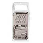 Chef Aid 3 Way Stainless Steel Flat Grater with ABS Frame - White